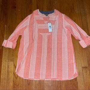 NWT linen blend top